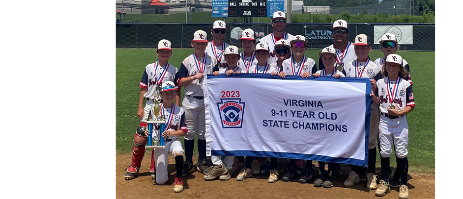 9-11 Baseball 2023 State Champions