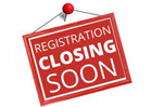 Registration Closes!